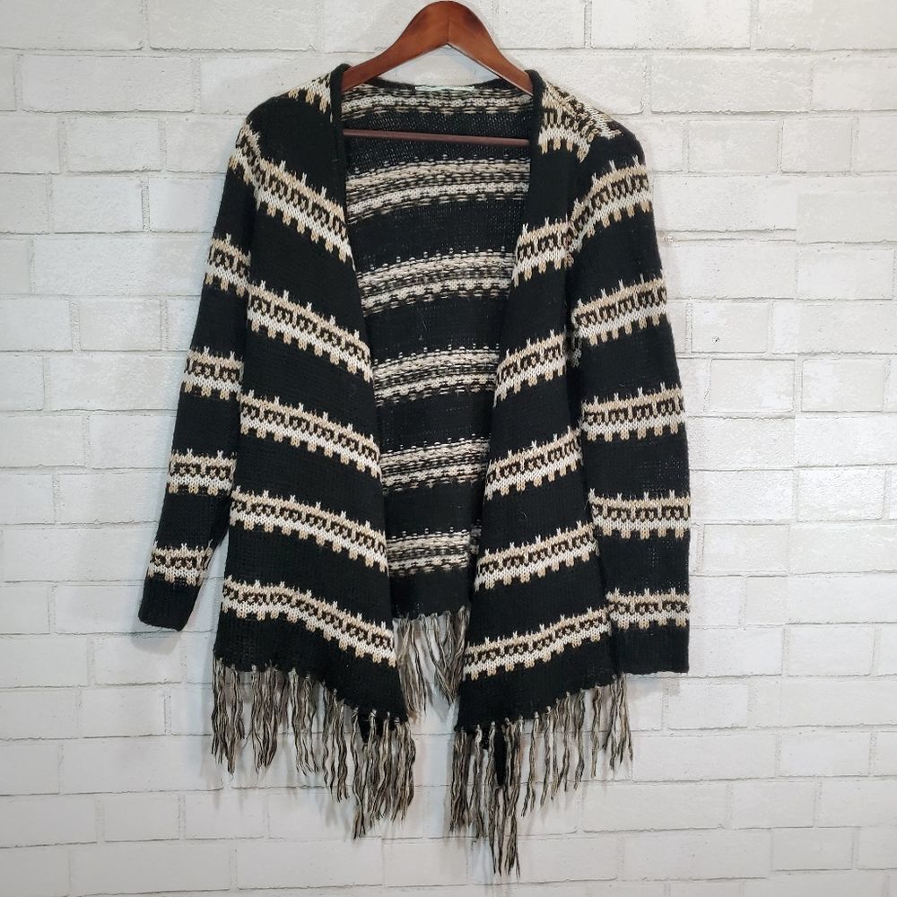 Maurices fringe sweater cardigan